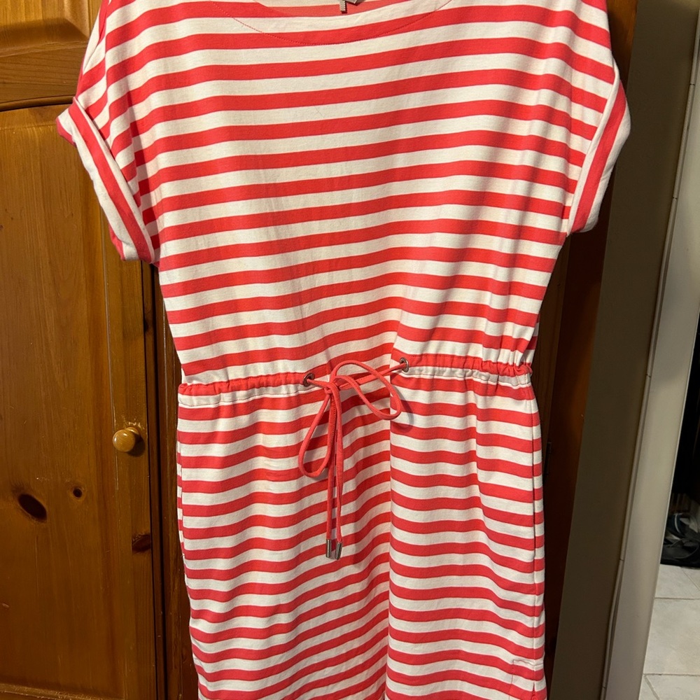 Tommy Bahama coral striped dress